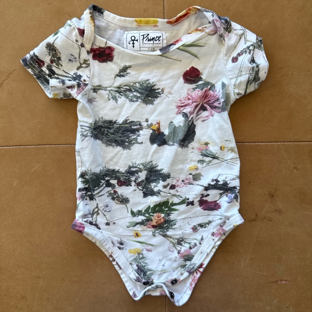 Prince Floral Onesie 3-6M